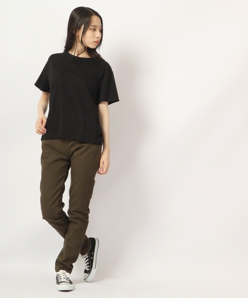 FUNALIVE(ファンアライブ)の「ストレッチツイルパンツ スマホポケット付 Marchons Avant(チノパンツ・レディース・ライトグレー/ブラック/ベージュ/カーキ・M/L/S)」の5枚目の写真