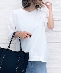 Q | ドッキングTブラウス(Tシャツ/カットソー)