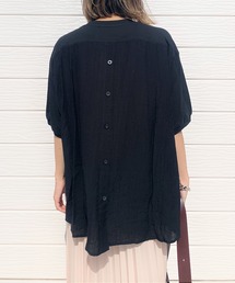 Q | ドッキングTブラウス(Tシャツ/カットソー)