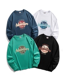 HOOK（フック）の「HOOK -original- 古着風アメカジロゴプリントロングTEE（Tシャツ/カットソー・メンズ）」