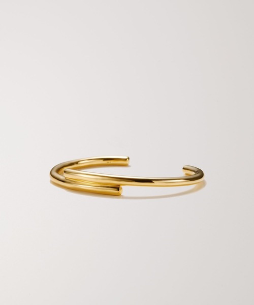 PAS TIERRA（パティエラ）の「ウィロウラインバングル（バングル/リストバンド・レディース・シルバー/イエローゴールド・FREE）」の5枚目の写真
