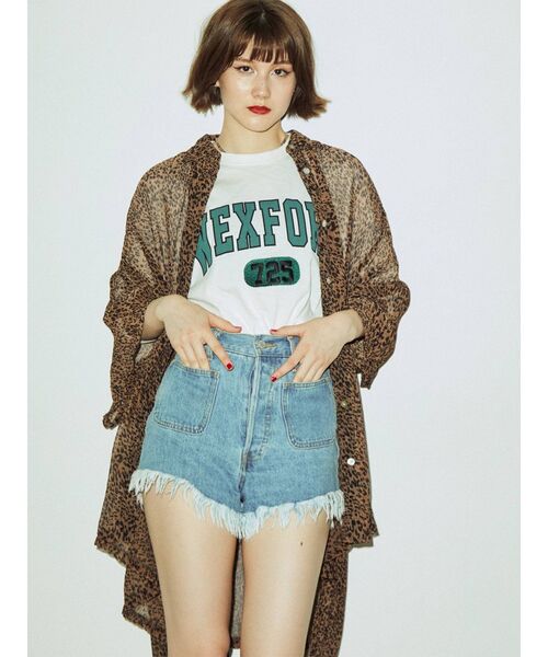 jouetie(ジュエティ)の「スーパーBIG シャツ(シャツ/ブラウス・レディース・オフホワイト/ブラック/グリーン/ブラウン・MEDIUM)」の4枚目の写真