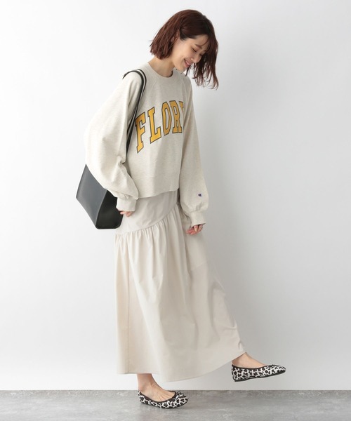 Champion(チャンピオン)の「チャンピオン別注プリントスウェット/277815(Tシャツ/カットソー・レディース・ブラック/キナリ/ブルー・FREE)」の20枚目の写真