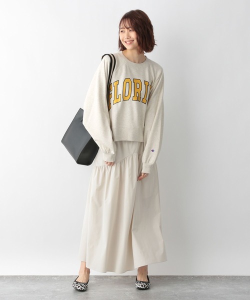 Champion(チャンピオン)の「チャンピオン別注プリントスウェット/277815(Tシャツ/カットソー・レディース・ブラック/キナリ/ブルー・FREE)」の21枚目の写真