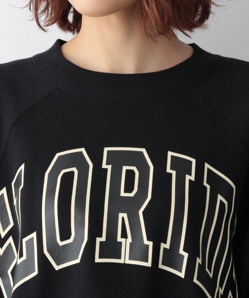 Champion(チャンピオン)の「チャンピオン別注プリントスウェット/277815(Tシャツ/カットソー・レディース・ブラック/キナリ/ブルー・FREE)」の7枚目の写真