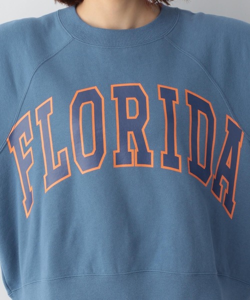 Champion(チャンピオン)の「チャンピオン別注プリントスウェット/277815(Tシャツ/カットソー・レディース・ブラック/キナリ/ブルー・FREE)」の17枚目の写真