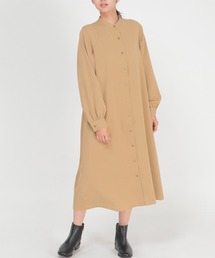 ikka | 肩タックシャツワンピース(ワンピース)