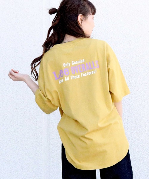 Lee(リー)の「【Lee】ラウンドプリントT(Tシャツ/カットソー・レディース・イエロー・M/L)」の1枚目の写真