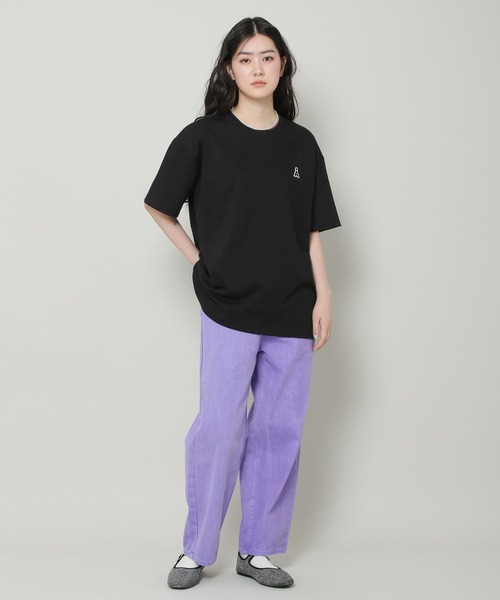 ALAND(エーランド)の「【UNISEX】ALAND/A LOGO WAPPEN T 2349519(Tシャツ/カットソー・レディース・ブラック/アイボリー・MEDIUM/LARGE)」の3枚目の写真