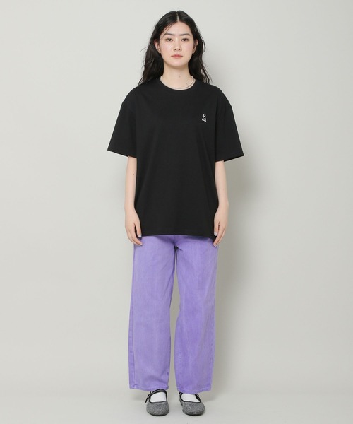 ALAND(エーランド)の「【UNISEX】ALAND/A LOGO WAPPEN T 2349519(Tシャツ/カットソー・レディース・ブラック/アイボリー・MEDIUM/LARGE)」の4枚目の写真