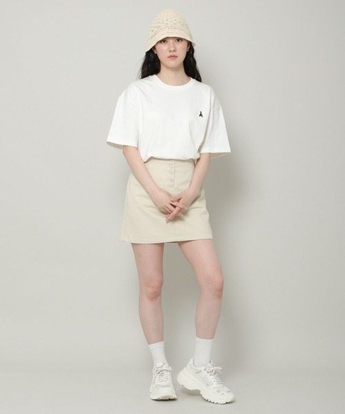 ALAND(エーランド)の「【UNISEX】ALAND/A LOGO WAPPEN T 2349519(Tシャツ/カットソー・レディース・ブラック/アイボリー・MEDIUM/LARGE)」の7枚目の写真