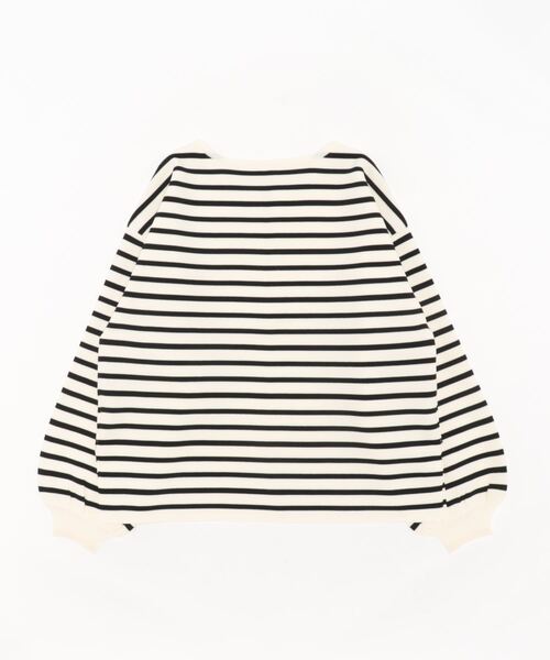 Q（キュー）の「ミラノリブ深キーネックニット（ニット/セーター・レディース・ダークグリーン/ホワイト系その他・MEDIUM）」の10枚目の写真