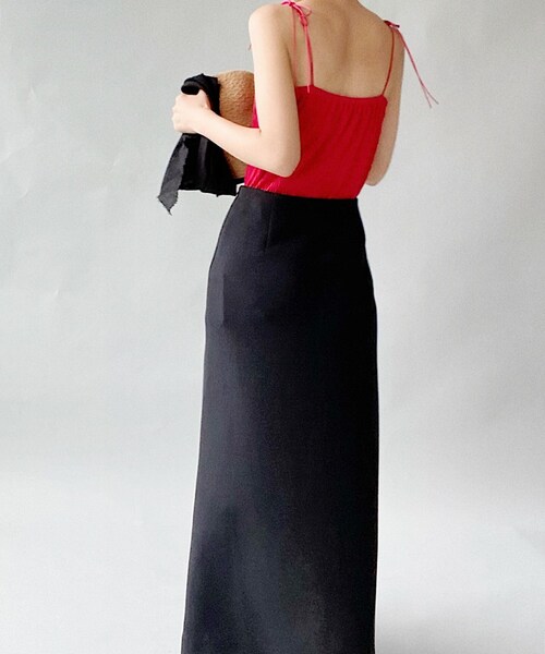 Charles Chaton(シャルルシャトン)の「ribbon ボディスーツ(キャミソール・レディース・ホワイト/ブラック/レッド・FREE)」の18枚目の写真