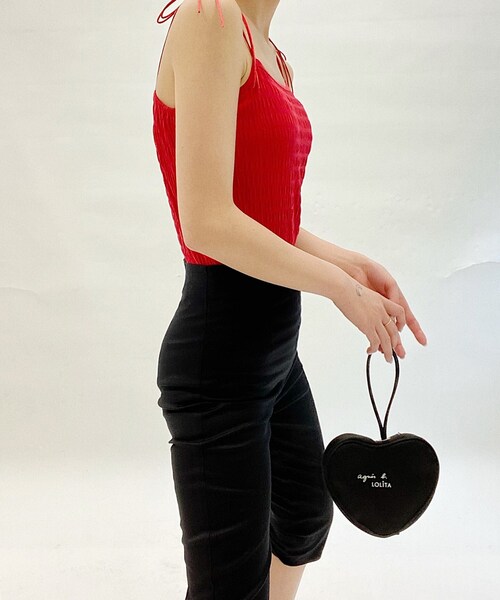 Charles Chaton(シャルルシャトン)の「ribbon ボディスーツ(キャミソール・レディース・ホワイト/ブラック/レッド・FREE)」の20枚目の写真