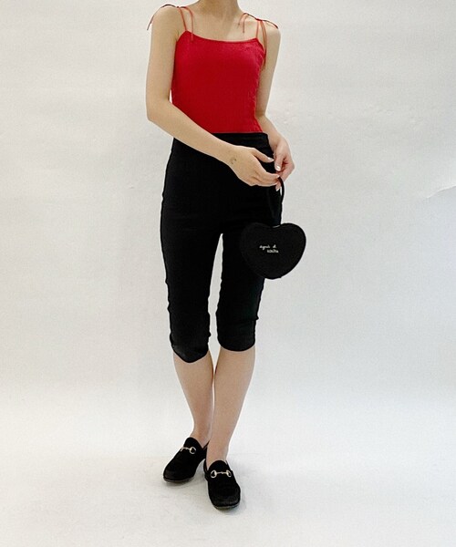 Charles Chaton(シャルルシャトン)の「ribbon ボディスーツ(キャミソール・レディース・ホワイト/ブラック/レッド・FREE)」の22枚目の写真