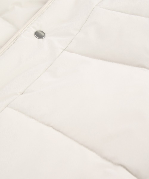 2430A美品　アダムエロペ テントシルエットダウンライク中綿コート 黒 ADAM ET ROPÉ テントシルエットダウンライク中綿ジャケット