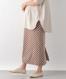 LEPSIM | マタニティ／チェッカージャガードカットスカート　294491(マタニティウェア/グッズ)