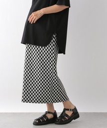 LEPSIM | マタニティ／チェッカージャガードカットスカート　294491(マタニティウェア/グッズ)
