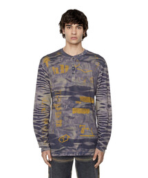 DIESEL | メンズ Tシャツ 長そで カモフラ(Tシャツ/カットソー)