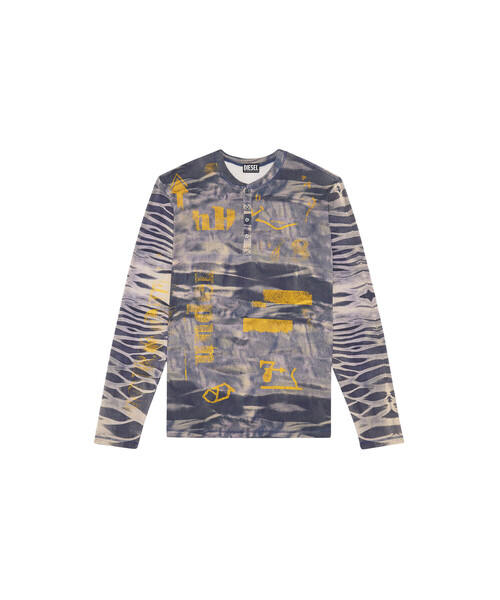 DIESEL(ディーゼル)の「メンズ Tシャツ 長そで カモフラ(Tシャツ/カットソー・メンズ・ライトブラウン/マルチ・MEDIUM/LARGE/SMALL/X-LARGE/XX-LARGE)」の10枚目の写真