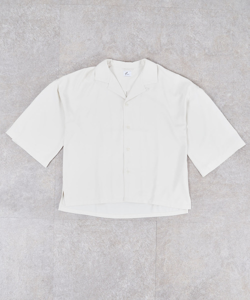 NIDO（ニド）の「if×NIDO　スリットシャツ（シャツ/ブラウス・メンズ・ブラック/クリーム・LARGE/MEDIUM）」の9枚目の写真