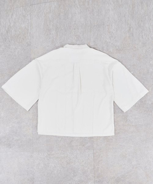 NIDO（ニド）の「if×NIDO　スリットシャツ（シャツ/ブラウス・メンズ・ブラック/クリーム・LARGE/MEDIUM）」の10枚目の写真