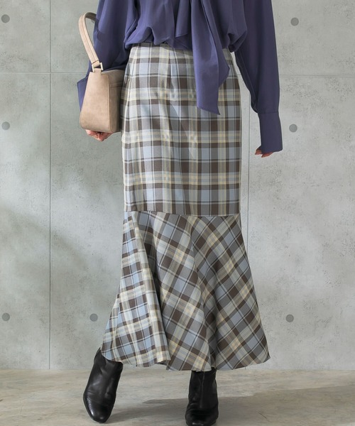 URBAN RESEARCH ROSSO（アーバンリサーチロッソ）の「切替マーメイドスカート（スカート・レディース・オフホワイト/キャメル/ブラウン系その他・38/36）」の10枚目の写真