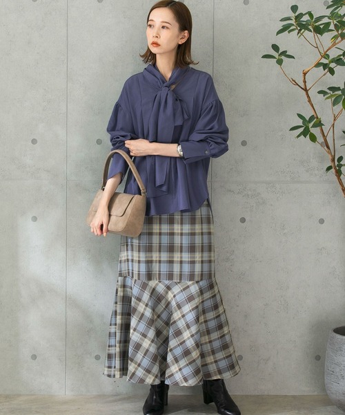 URBAN RESEARCH ROSSO（アーバンリサーチロッソ）の「切替マーメイドスカート（スカート・レディース・オフホワイト/キャメル/ブラウン系その他・38/36）」の13枚目の写真