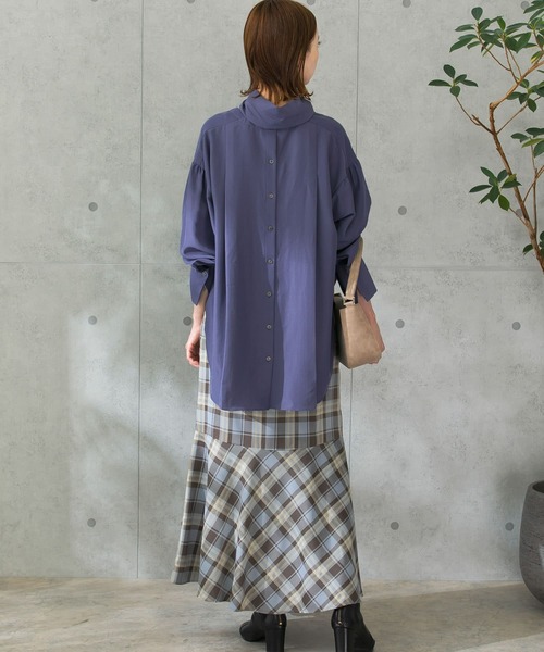 URBAN RESEARCH ROSSO（アーバンリサーチロッソ）の「切替マーメイドスカート（スカート・レディース・オフホワイト/キャメル/ブラウン系その他・38/36）」の15枚目の写真