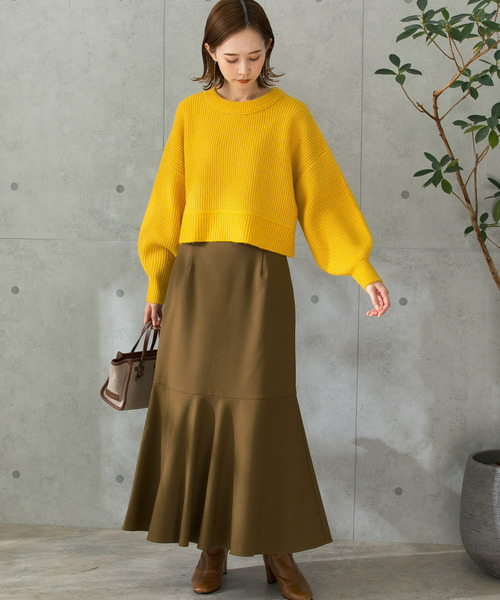 URBAN RESEARCH ROSSO（アーバンリサーチロッソ）の「切替マーメイドスカート（スカート・レディース・オフホワイト/キャメル/ブラウン系その他・38/36）」の19枚目の写真