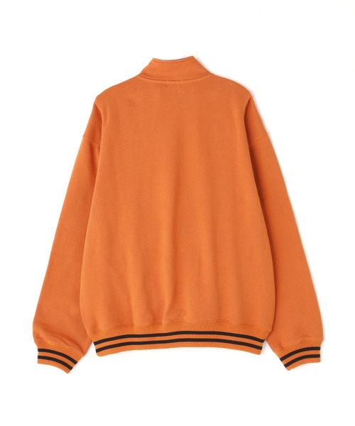schott（ショット）の「【WEB LIMITED】Schott/ショット/LINE RIB HZ SWEAT SHEELD PATCH/ラインリブ ハーフジップ パッチスウェット（スウェット・メンズ・ブラック/レッド/オートミール/オレンジ・MEDIUM/LARGE/X-LARGE/XX-LARGE）」の12枚目の写真