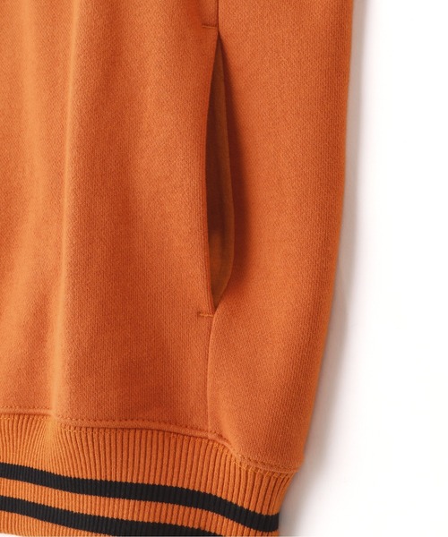 schott（ショット）の「【WEB LIMITED】Schott/ショット/LINE RIB HZ SWEAT SHEELD PATCH/ラインリブ ハーフジップ パッチスウェット（スウェット・メンズ・ブラック/レッド/オートミール/オレンジ・MEDIUM/LARGE/X-LARGE/XX-LARGE）」の19枚目の写真