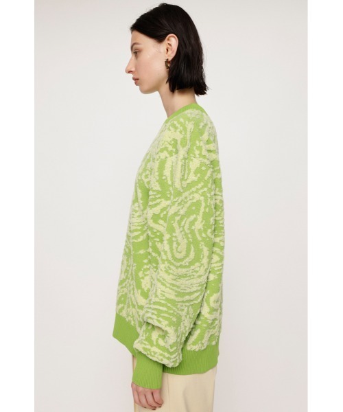 SLY（スライ）の「SWIRL PATTERN KNIT TOPS スワールパターン ニット トップス（ニット/セーター・レディース・ブラウン系その他2/ブラック系その他2/グリーン系その他2・FREE）」の18枚目の写真