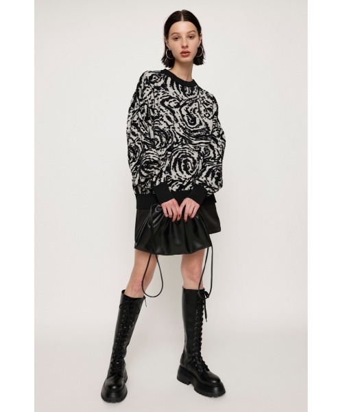 SLY（スライ）の「SWIRL PATTERN KNIT TOPS スワールパターン ニット トップス（ニット/セーター・レディース・ブラウン系その他2/ブラック系その他2/グリーン系その他2・FREE）」の21枚目の写真