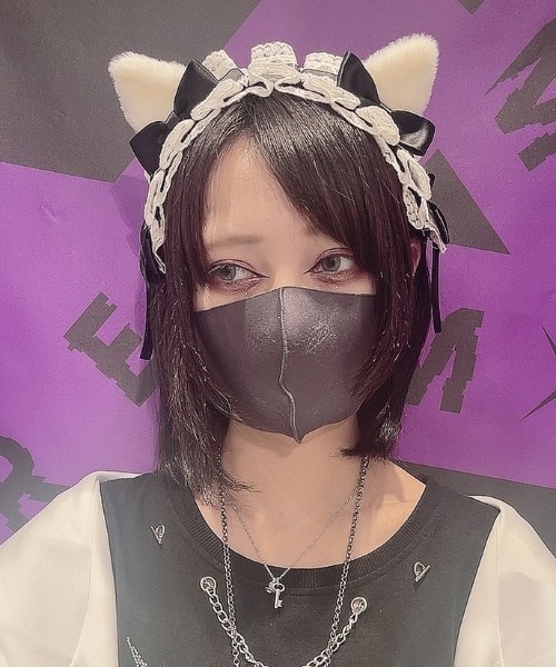 NOVESSEL(ノベセル)の「『NOVESSEL/ノベセル』リボンレースヘッドドレス(その他ヘアアクセサリー・レディース・ホワイト/ライトブルー/ブラック/パープル/ピンク・FREE)」の1枚目の写真