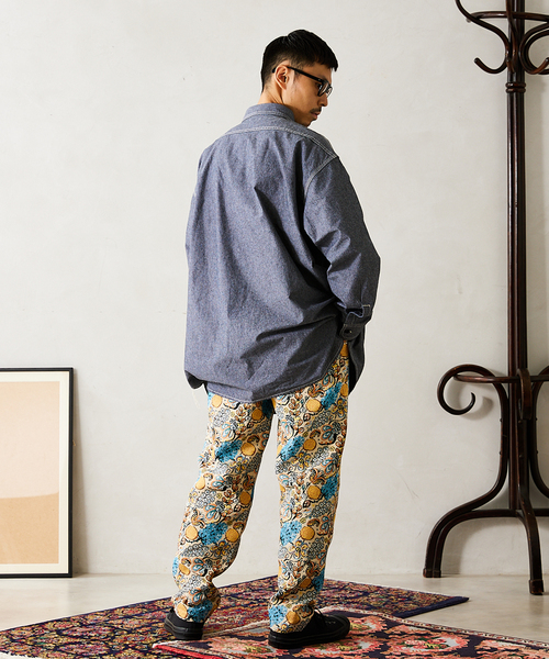 JOURNAL STANDARD relume(ジャーナルスタンダード レリューム)の「ゴブランオリ 総柄イージーパンツ(その他パンツ・メンズ・ブラック/ベージュ/ボルドー・MEDIUM/LARGE)」の9枚目の写真