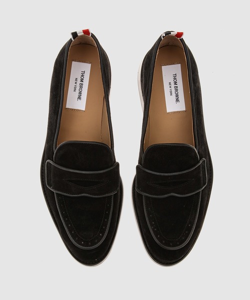 VARSITY PENNY LOAFER W/ FLEXIBLE LEATHER SOLE IN FINE KID