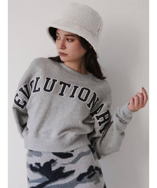 GYDA(ジェイダ)の「EVOLUTIONARY ドルマンスウェットトップス(スウェット・レディース・アイボリー/グレー/ブラック・FREE)」の3枚目の写真