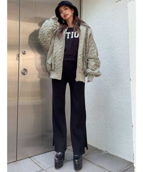 GYDA(ジェイダ)の「EVOLUTIONARY ドルマンスウェットトップス(スウェット・レディース・アイボリー/グレー/ブラック・FREE)」の5枚目の写真