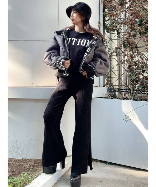 GYDA(ジェイダ)の「EVOLUTIONARY ドルマンスウェットトップス(スウェット・レディース・アイボリー/グレー/ブラック・FREE)」の17枚目の写真