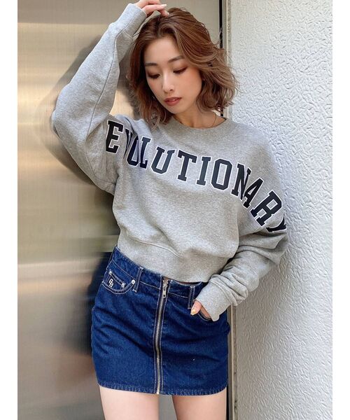 GYDA(ジェイダ)の「EVOLUTIONARY ドルマンスウェットトップス(スウェット・レディース・アイボリー/グレー/ブラック・FREE)」の18枚目の写真