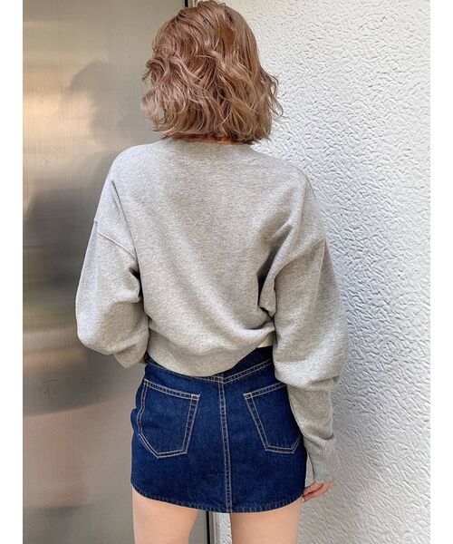 GYDA(ジェイダ)の「EVOLUTIONARY ドルマンスウェットトップス(スウェット・レディース・アイボリー/グレー/ブラック・FREE)」の19枚目の写真