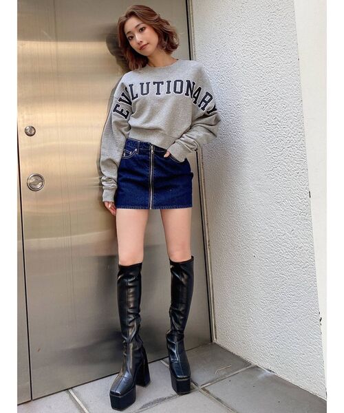 GYDA(ジェイダ)の「EVOLUTIONARY ドルマンスウェットトップス(スウェット・レディース・アイボリー/グレー/ブラック・FREE)」の20枚目の写真