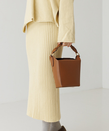 LOWELL things | 【BAILA homme vol.2 92P掲載】Macheri/レザーBOX型ハンドショルダーBAG(ハンドバッグ)