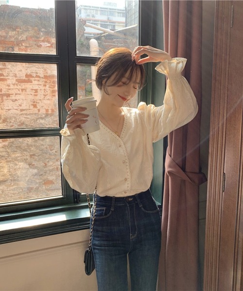 Dita Muaj.（ディータムアージュ）の「レトロレースデザインカーディガン（カーディガン/ボレロ・レディース・アイボリー・S/M/L）」の10枚目の写真