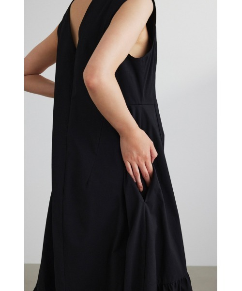 STYLEMIXER(スタイルミキサー)の「ティアードギャザーバルーンワンピース(ワンピース・レディース・ベージュ/ブラック・SMALL/MEDIUM)」の6枚目の写真
