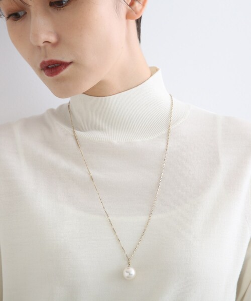 INDIVI（インディヴィ）の「◆ミドルパール調ネックレス（ネックレス・レディース・シルバー/ゴールド・00）」の10枚目の写真
