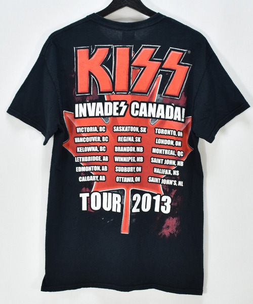 VINTAGE(ヴィンテージ)の「【ヴィンテージ古着】13's KISS / キッス "INVADES CANADA! TOUR 2013" Tシャツ(Tシャツ/カットソー・メンズ・ブラック・MEDIUM)」の2枚目の写真