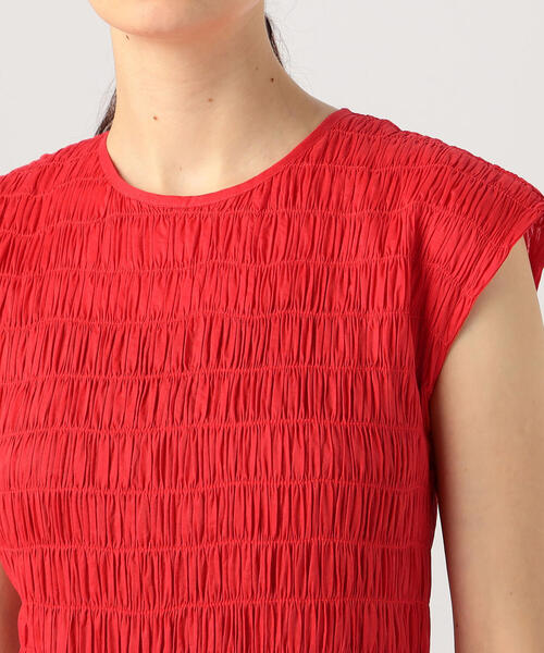 TOMORROWLAND （トゥモローランド）の「MERLETTE シャーリング ロングワンピース（ワンピース・レディース・ブラック/レッド・3）」の12枚目の写真