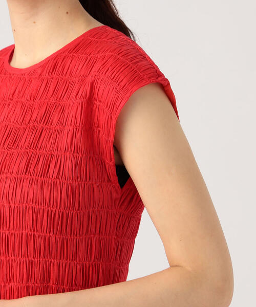 TOMORROWLAND （トゥモローランド）の「MERLETTE シャーリング ロングワンピース（ワンピース・レディース・ブラック/レッド・3）」の11枚目の写真